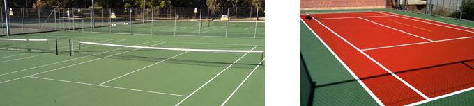 tennis court line marking Perth